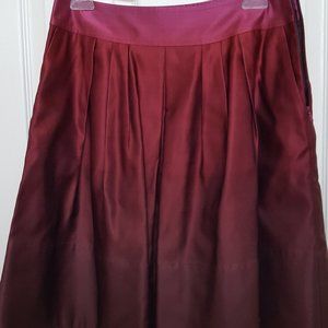 Ann Taylor Pink Red A Line Skirt - Size 4